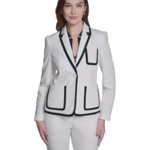 Women's One-Button Framed Blazer