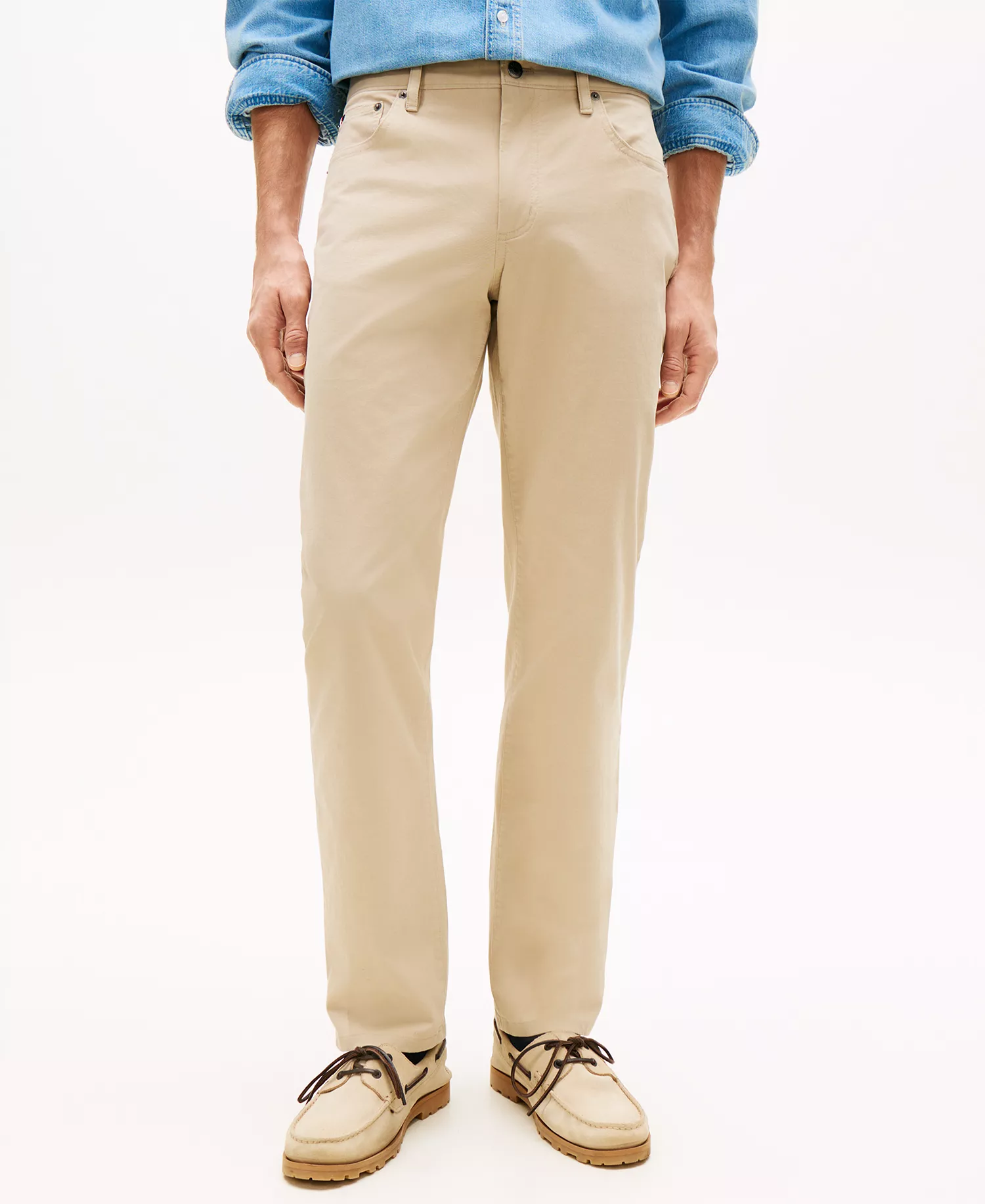 mni-d47e81a82eb41bbc4e90b17fa264ffc8 Men's Denton Slim-Straight Five-Pocket Stretch Essential Twill Pants — изображение 3