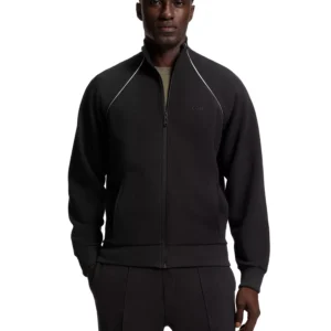 Men's Contrast Piping Cotton-Blend Sweatshirt