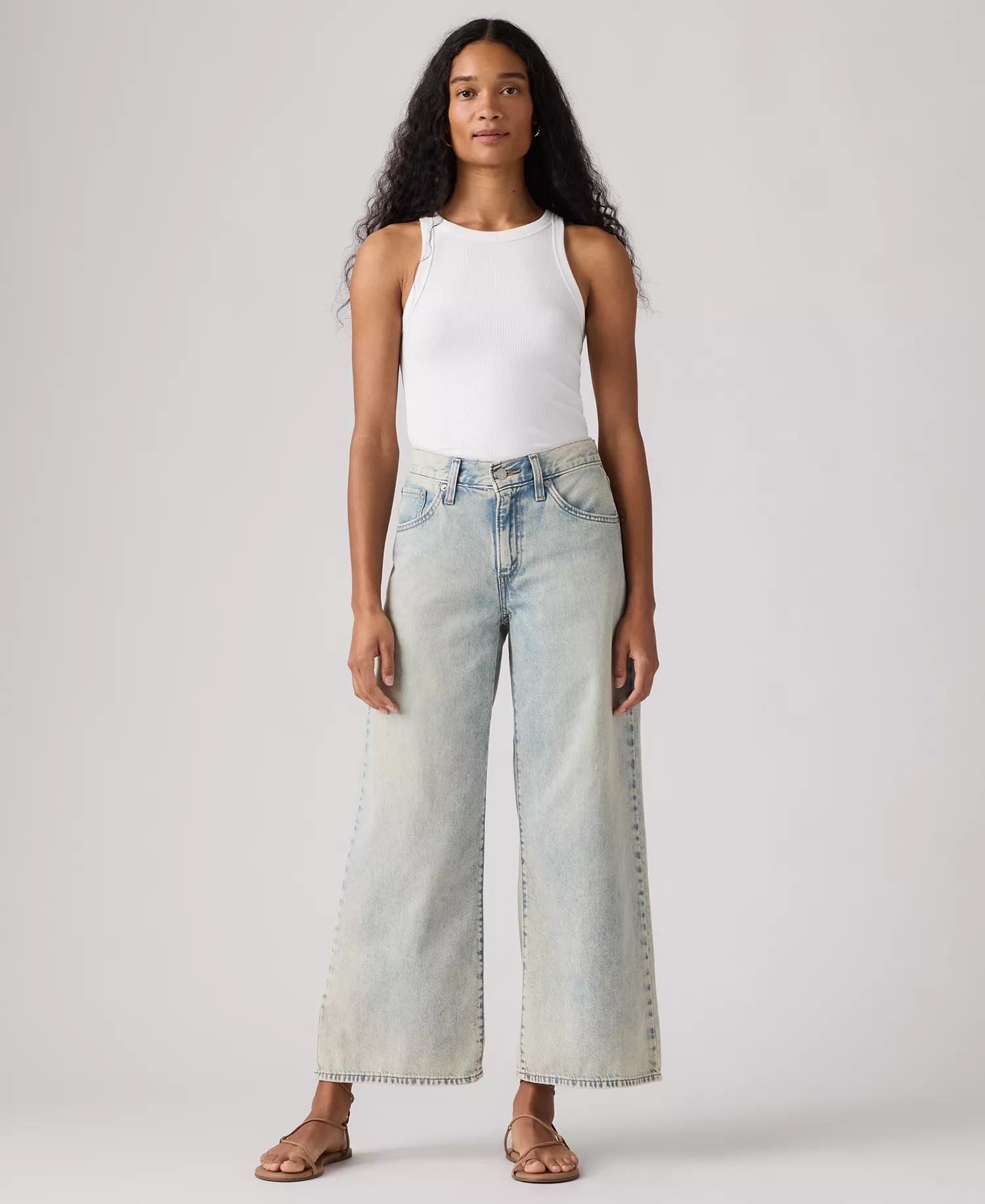 mni-d52149bc15c38e3f578a9ac8898f6715 Women's Middy Wide-Leg Ankle Jeans — изображение 4