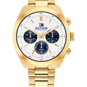 Men's Chronograph Gold Tone Stainless Steel Bracelet Watch, 40mm