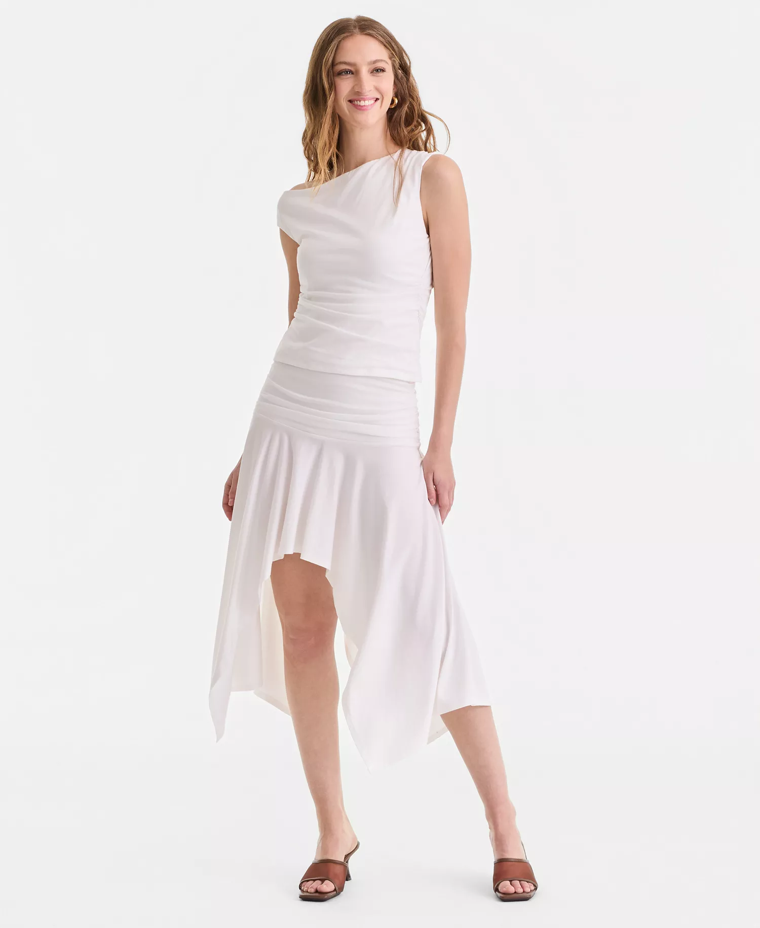 mni-d6fb63e6bf32c21b04aa69f961bc0acf Women's Ruched Asymmetrical Skirt, Macy's Exclusive
