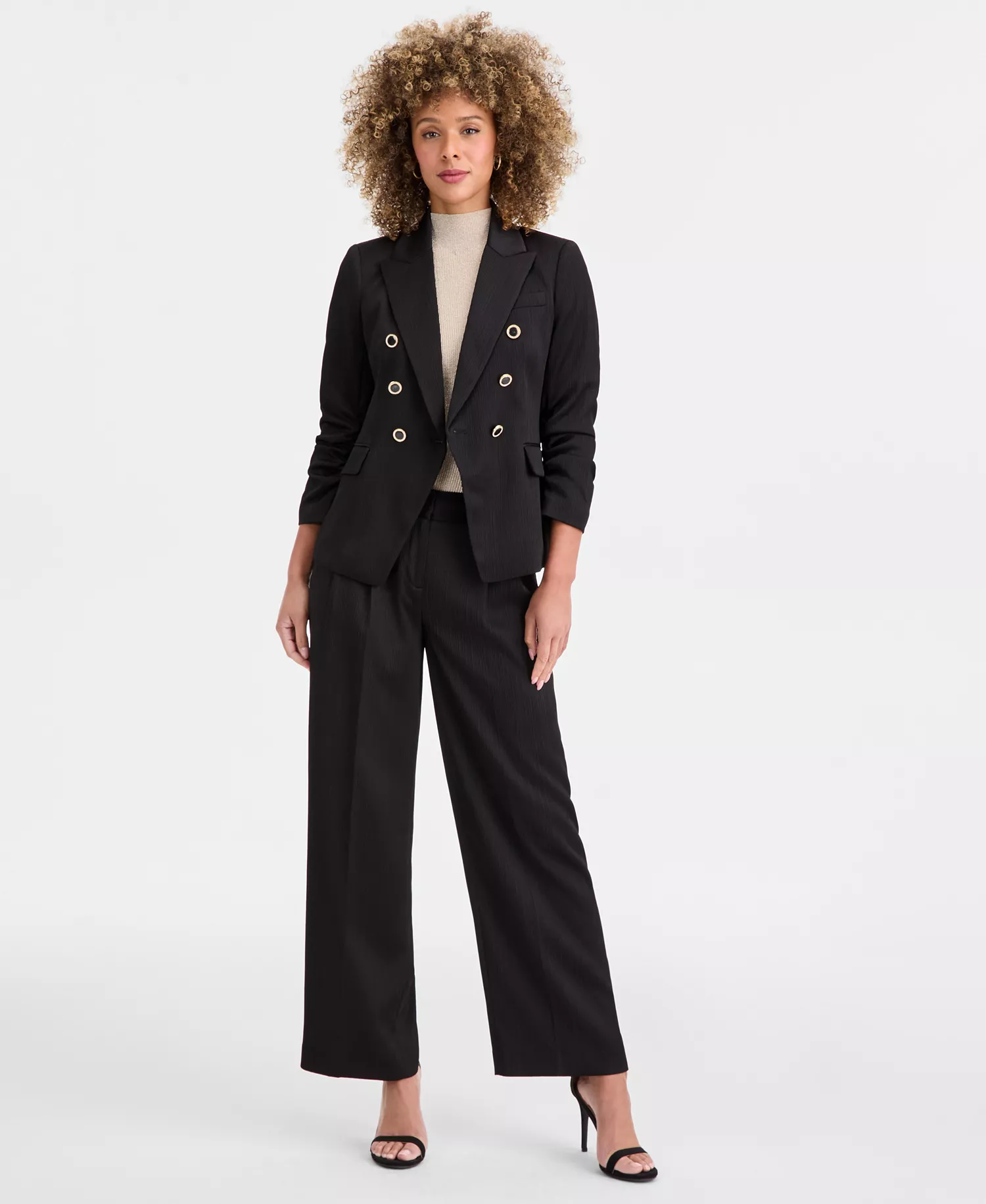 mni-d75ae7e5598aa261a4673ac4eff4feca Women's Textured-Satin Wide-Leg Trousers