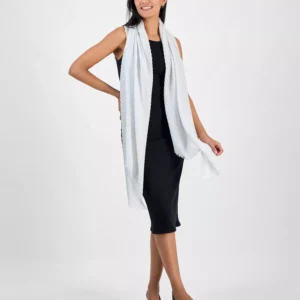 Pleated Shine Wrap Scarf, Exclusively at Macy's