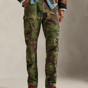 Men's Classic Fit Camo Canvas Cargo Pants