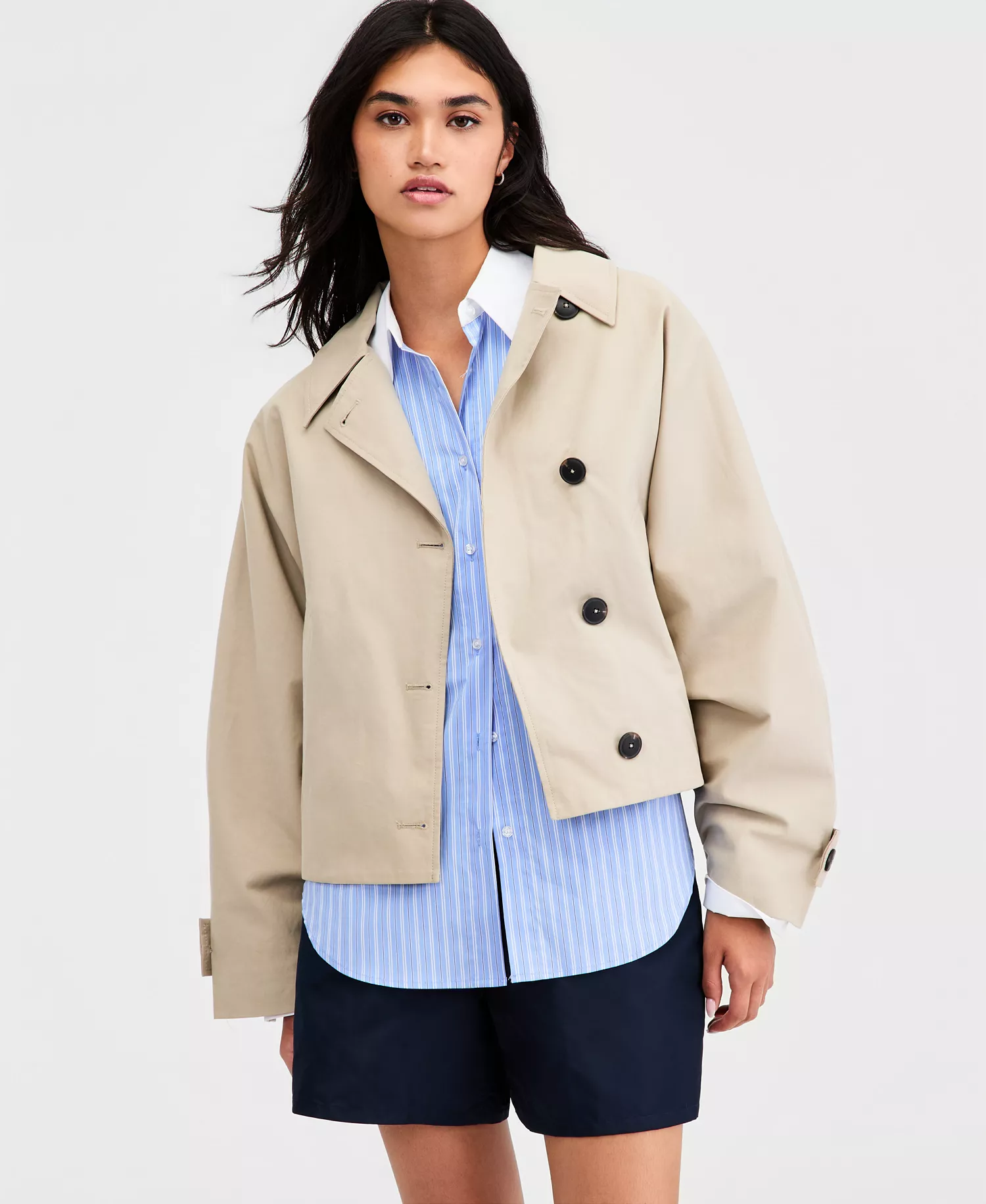 mni-d916f5684718d09cee0972a5b76d646a Women's Oversized Cropped Trench Jacket, Macy's Exclusive
