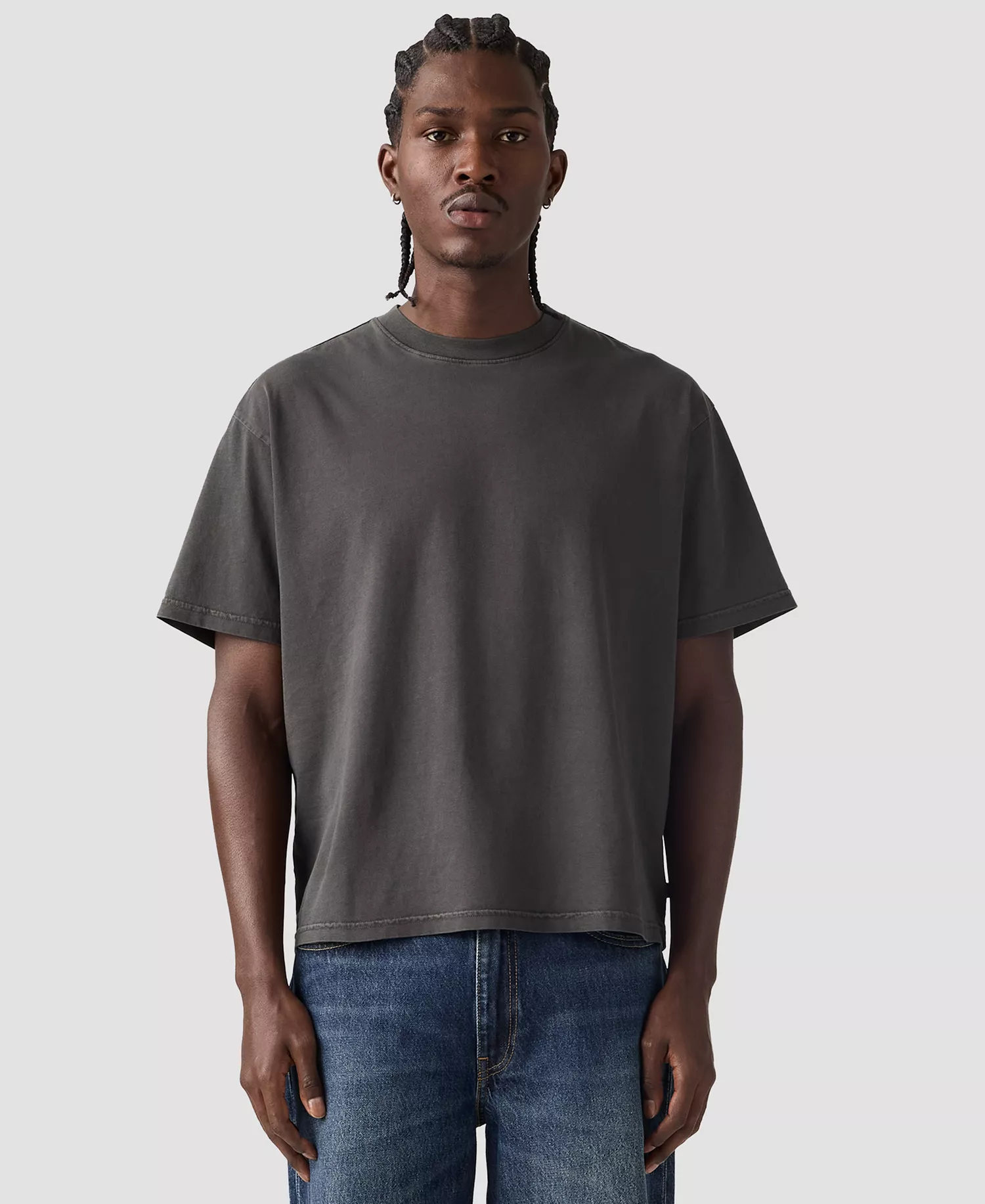 mni-d94e32bda653fadca28b1ccf8fe397a4 Men's Classic Cropped Boxy Short-Sleeve T-Shirt