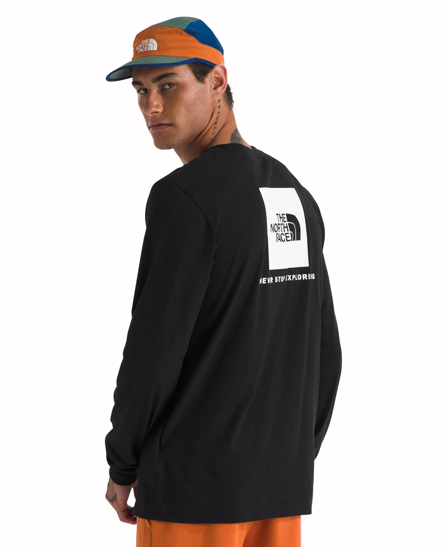 mni-d9535e25a2045c0c83898cc983d56f69 Men's Long Sleeve Box Never Stop Exploring T-shirt — изображение 3