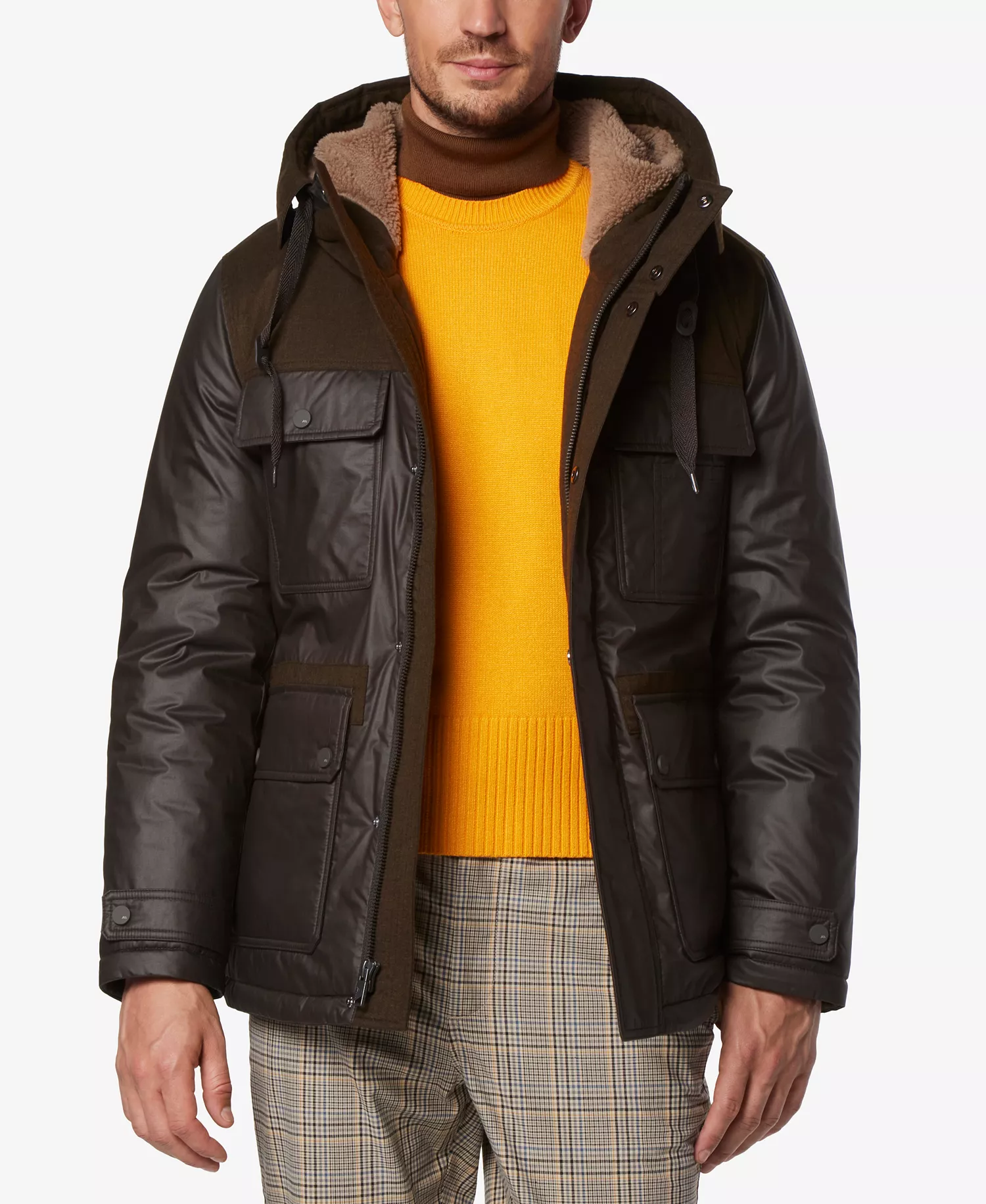 mni-da46eb3892c8f0c8c887789738a8c268 Men's Harrigan Resin & Faux Wool Combo Parka — изображение 3