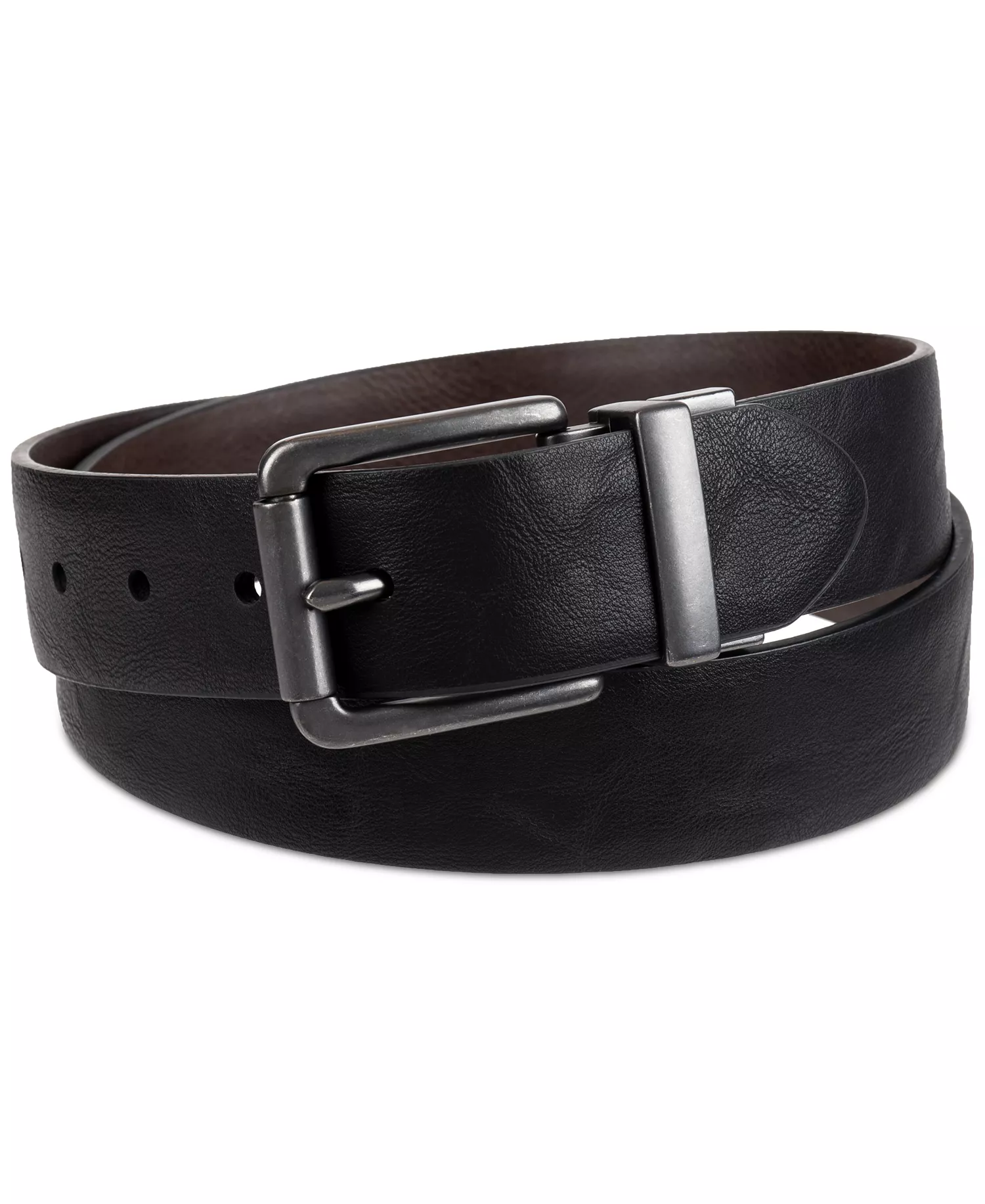 mni-dad83e0705a662a61f8a788a30602b87 Men's Plaque Buckle Reversible Stretch Belt
