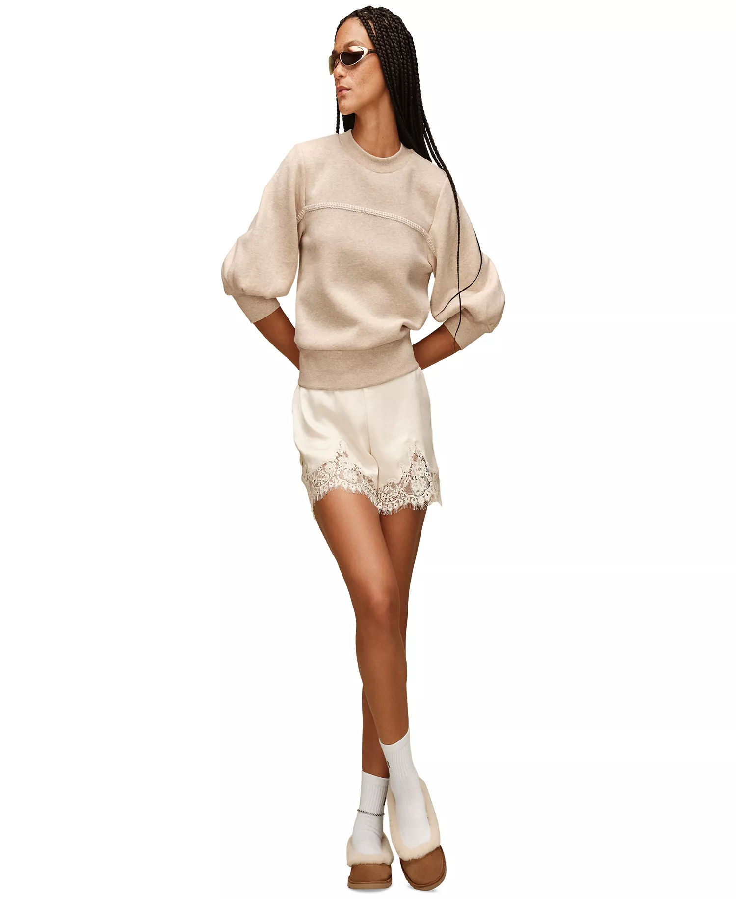 mni-db0fa6ae294ff44f3e94250ac29686a8 UGG Women's Classic Puff-Sleeve Top
