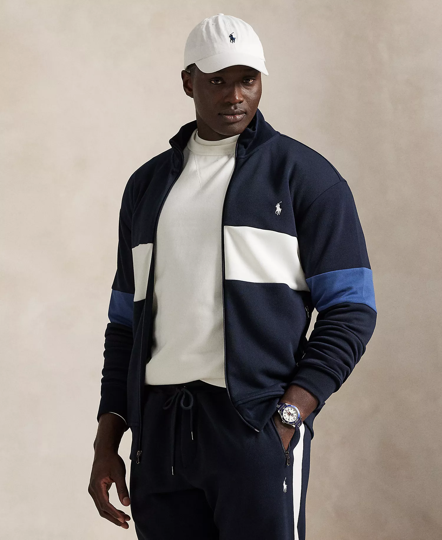 mni-dbd6f67c22778eb187f2e5e1f4590568 Men's Big & Tall Double Knit Long-Sleeve Sweatshirt