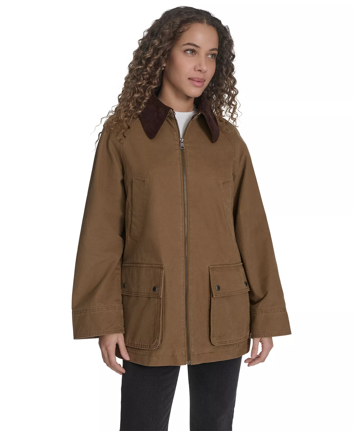 mni-dc67b5523a260b792e6809d3b38de001 Women's Front Zipper Barn Jacket