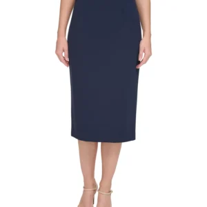 Women's Ponte Pencil Midi Skirt
