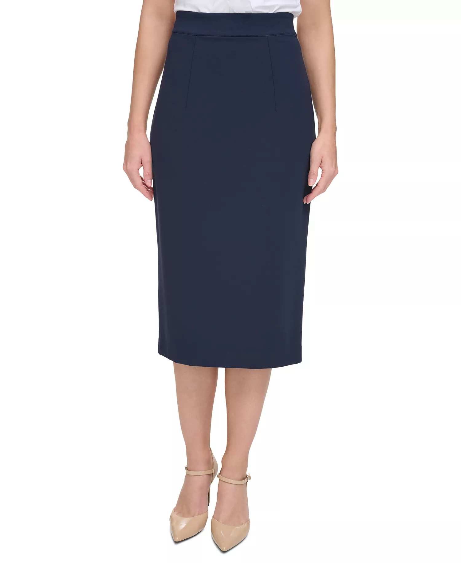 mni-dc9bde36577b3c8cb55466977a57cd1b Women's Ponte Pencil Midi Skirt