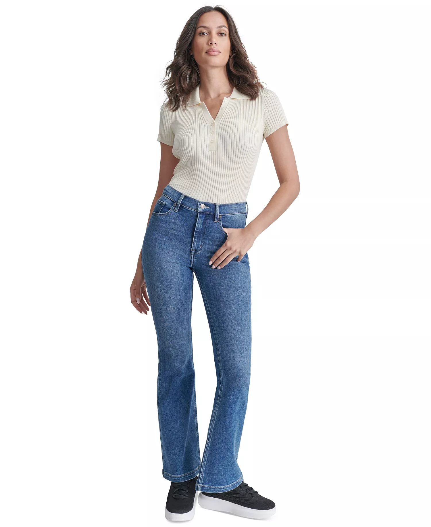 mni-dccd4c02aa72125aaa9c436790b89eba Petite Williamsburg High-Rise Flare-Leg Jeans — изображение 3