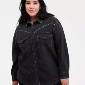 Plus Size Sawyer Western Pocket Detail Shirt