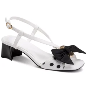 Women's Suttyn Bow Polka-Dot Heeled Dress Sandals