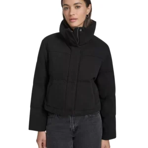 Women's Regular Cropped Cotton Puffer Jacket