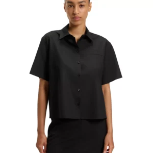 BOSS by Women's Virgin Wool Regular-Fit Blouse