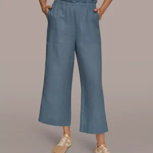 Women's High-Rise Relaxed Linen Pants