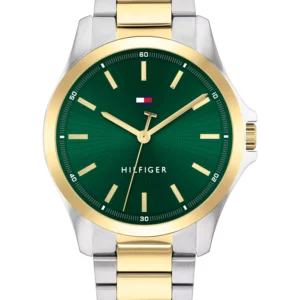 Men's Quartz Two-Tone Stainless-Steel Bracelet Watch, 43mm