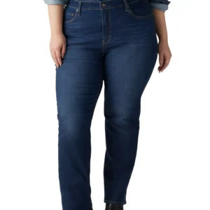Plus Size Chelsea High-Rise Straight-Leg Jeans