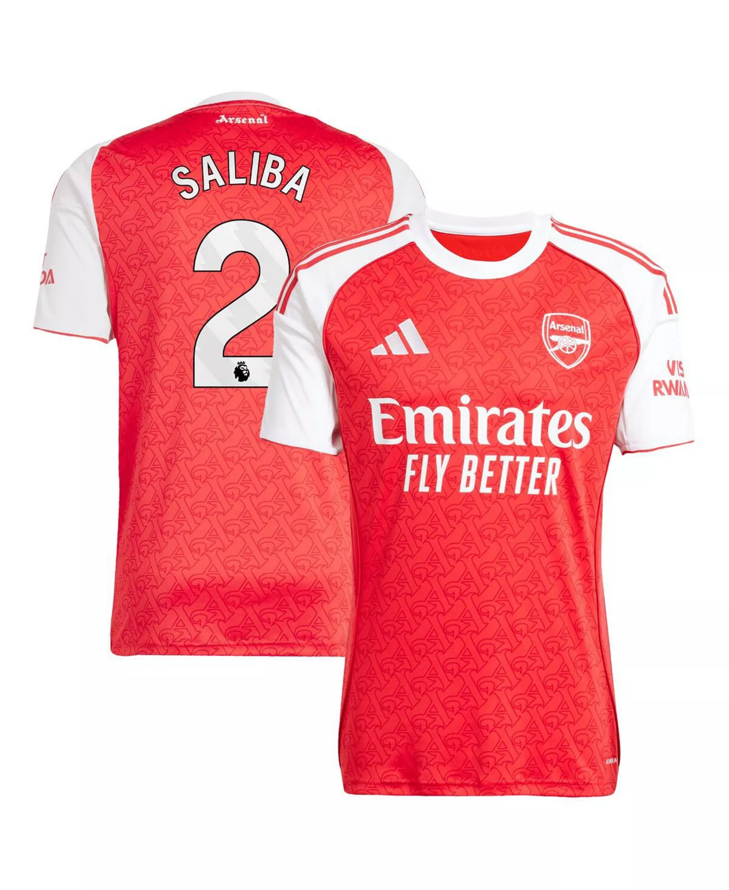 mni-debe1770712a934bb884ef40abd06b6c Men's William Saliba Red Arsenal 2025/26 Home Replica Player Jersey
