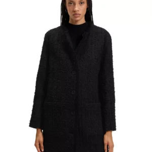Women's Velvet Tweed Oversized-Fit Blazer