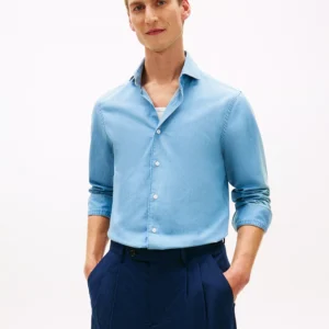 Men's Chambray Denim Regular-Fit Shirt