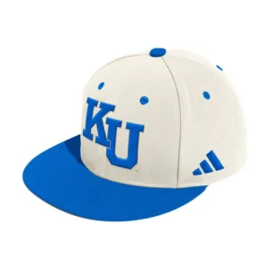Men's Cream Kansas Jayhawks On-Field Fitted Baseball Hat