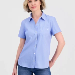 Jeans Women's Newport Stripe Cotton Camp Shirt