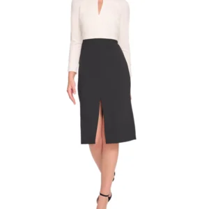 Women's Keyhole-Neck Sheath Dress