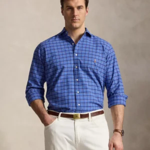 Men's Big & Tall Plaid Oxford Shirt