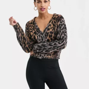 Women's Animal-Print Cardigan, Macy's Exclusive