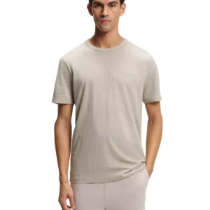 Men's Slub-Cotton Logo Detail T-Shirt