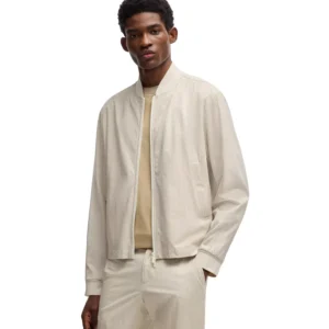 Men's Two-Way Zip Water-Repellent Packable Jacket