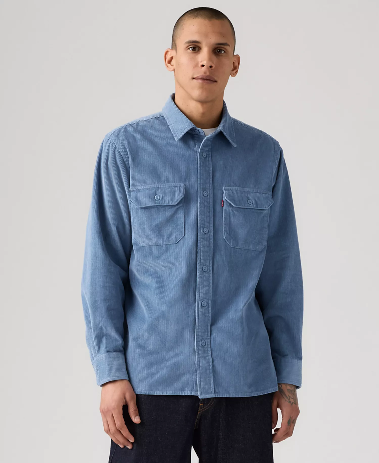 mni-e5cd3e3a824ae41d6f44fbec8787e403 Men's Relaxed-Fit Long-Sleeve Button-Front Worker Shirt — изображение 6