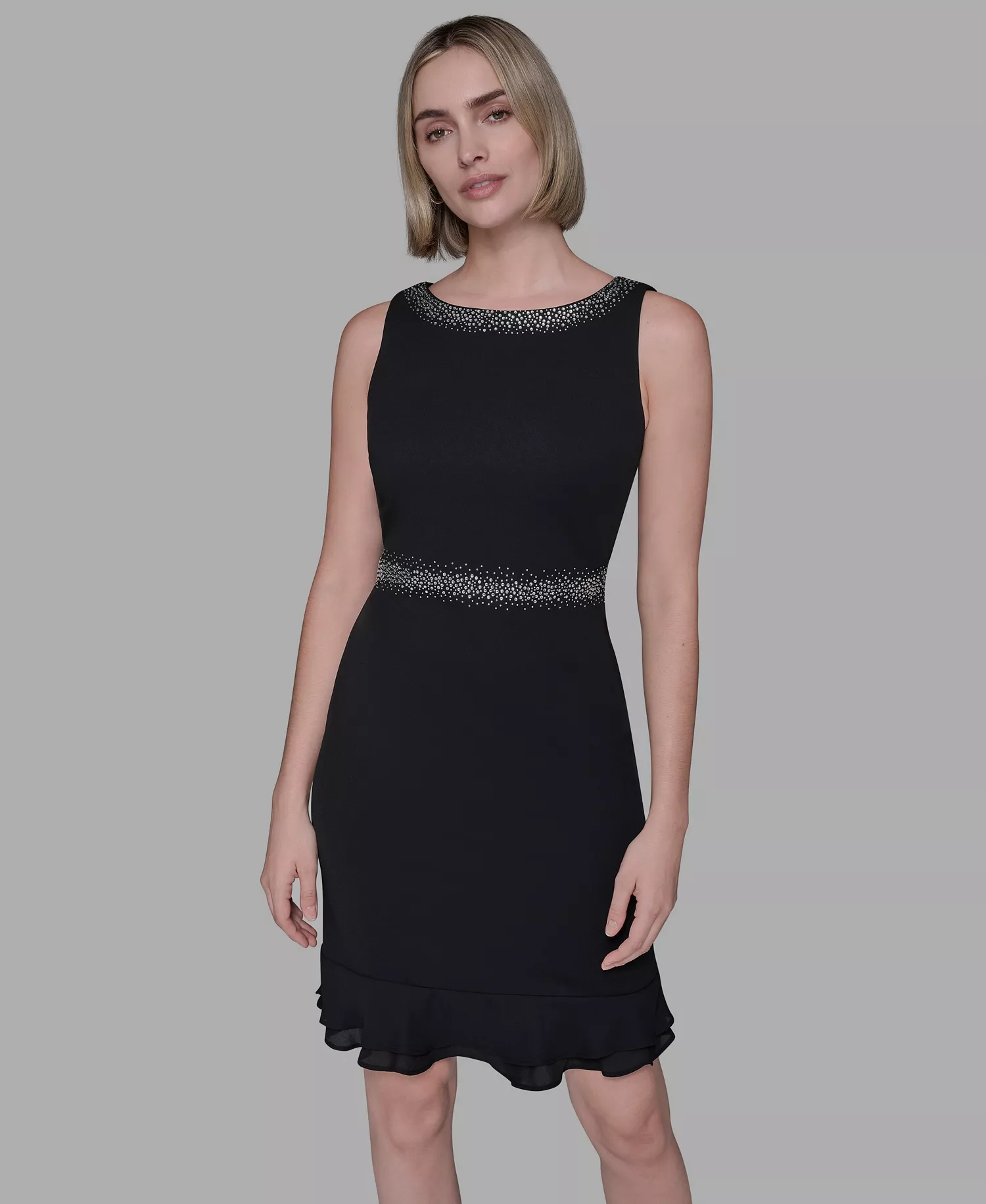 mni-e600794582693a8636692d79e0d23d73 Women's Ruffled-Hem A-Line Dress