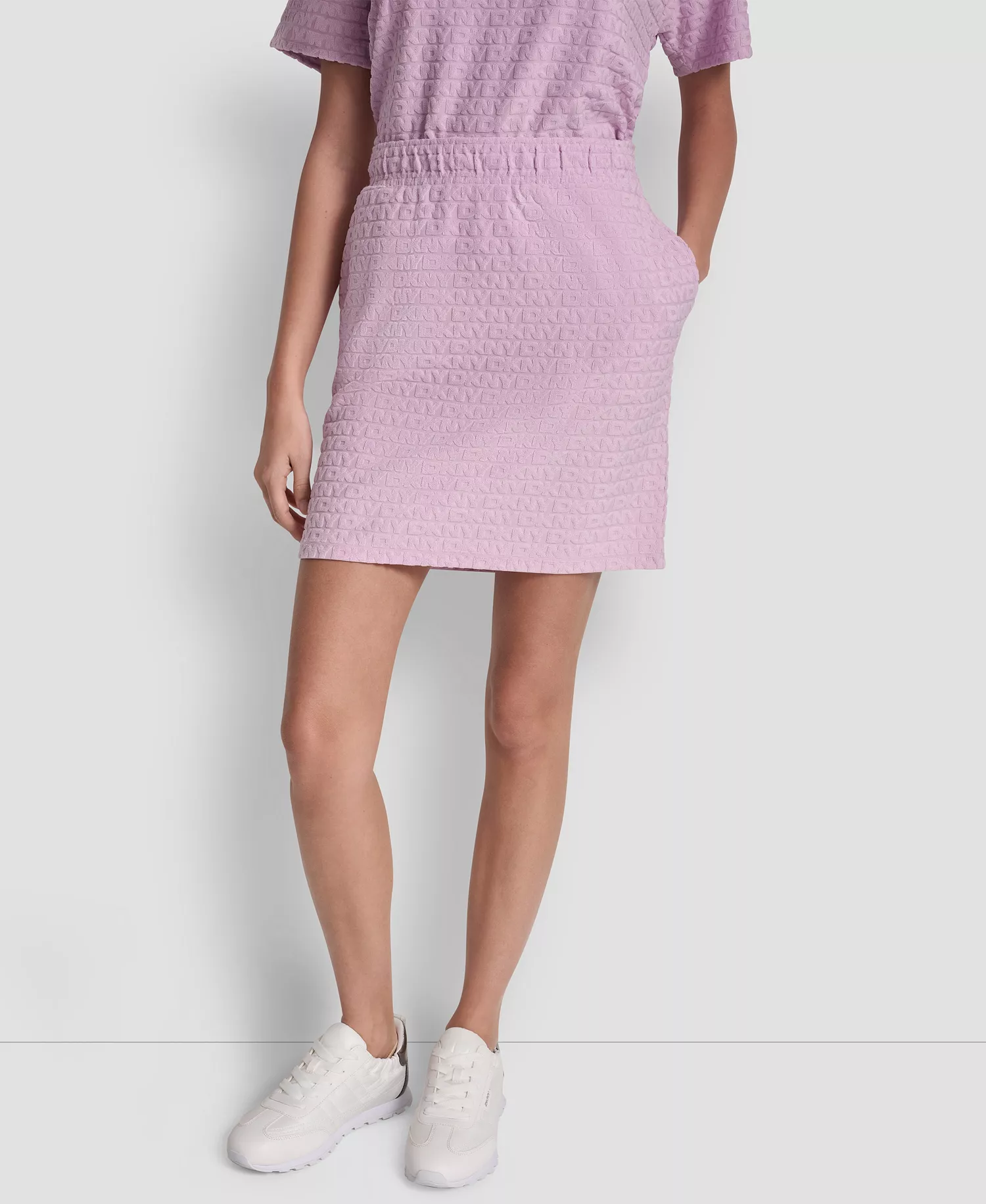 mni-e66bb754fc7952ad6358d42c6d2cc221 Women's Logo Jacquard Pull-On Mini Skirt — изображение 3