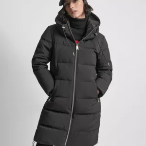 Women's Stand Collar Zipper Puffer Coat