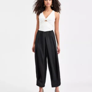 Women's Bubble-Waist Cropped Pants, Macy's Exclusive