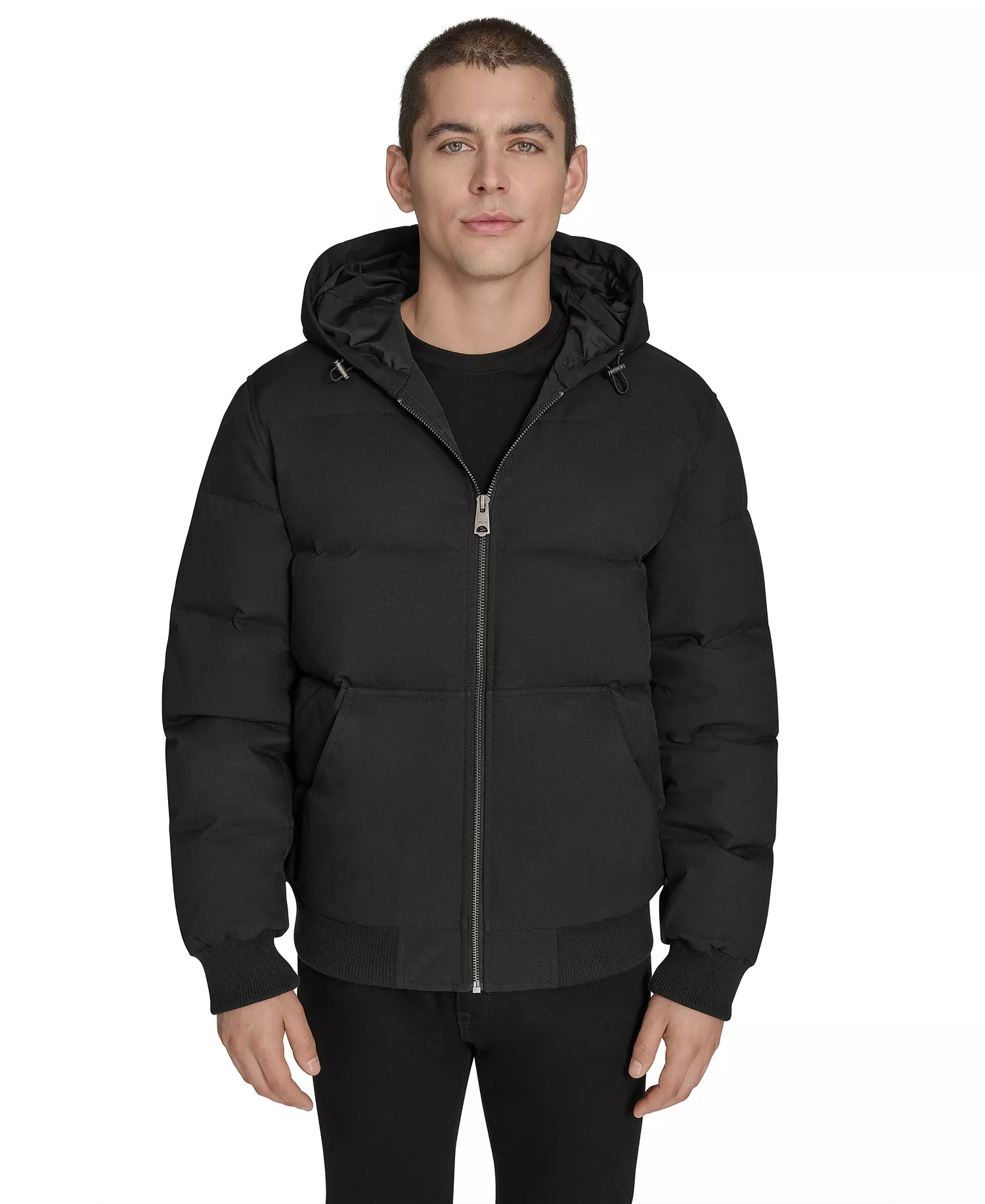 mni-e7557b7187e51f326d7d3a8459ec446d Men's Quilted Bomber with Hood Jacket