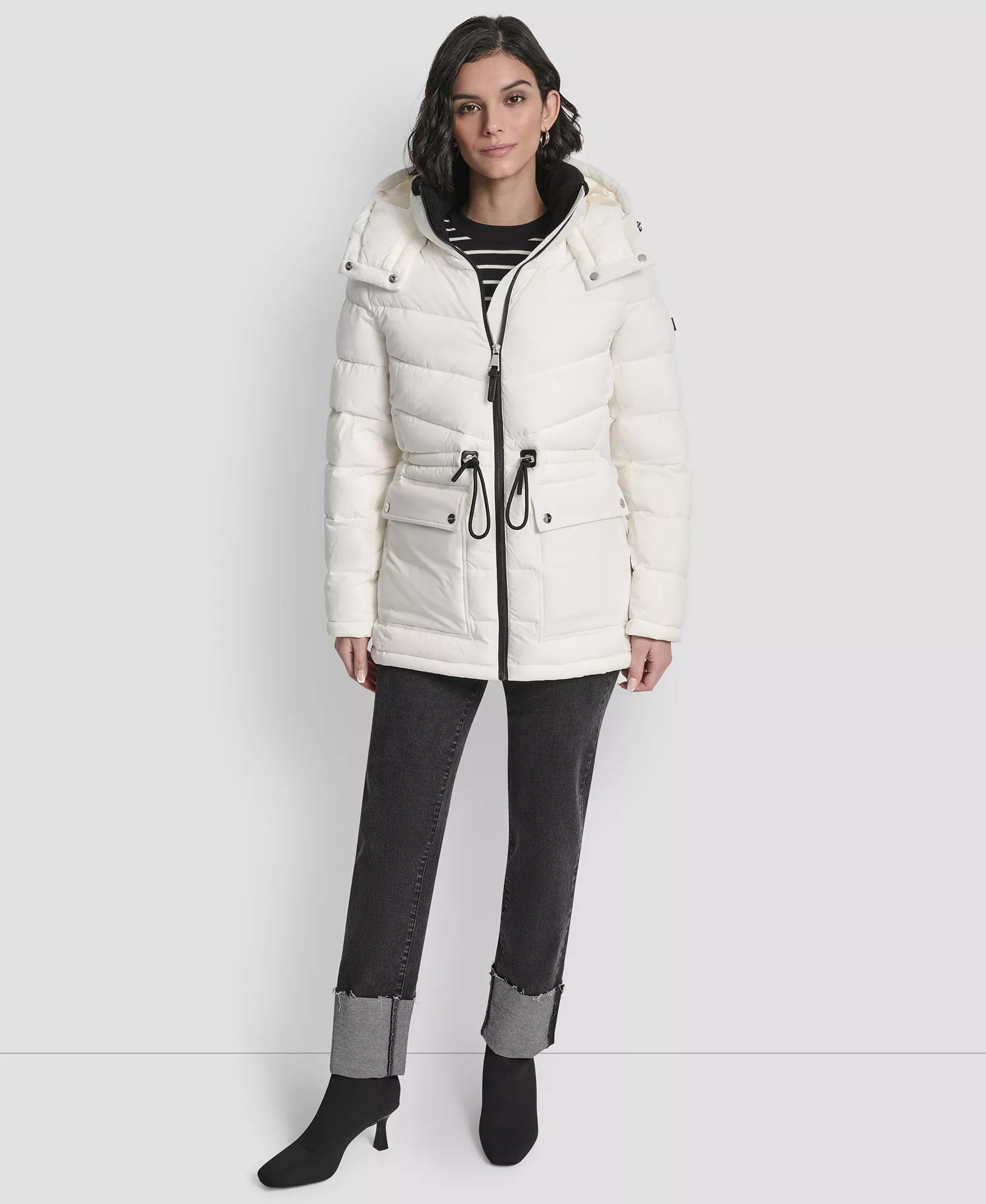 mni-e7b85241117ecaa483b98416223e8e69 Women's Shine Hooded Anorak Puffer Coat — изображение 3