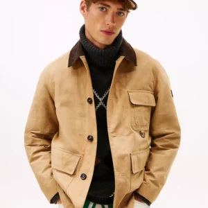 Men's Waxed Point Collar Barn Jacket