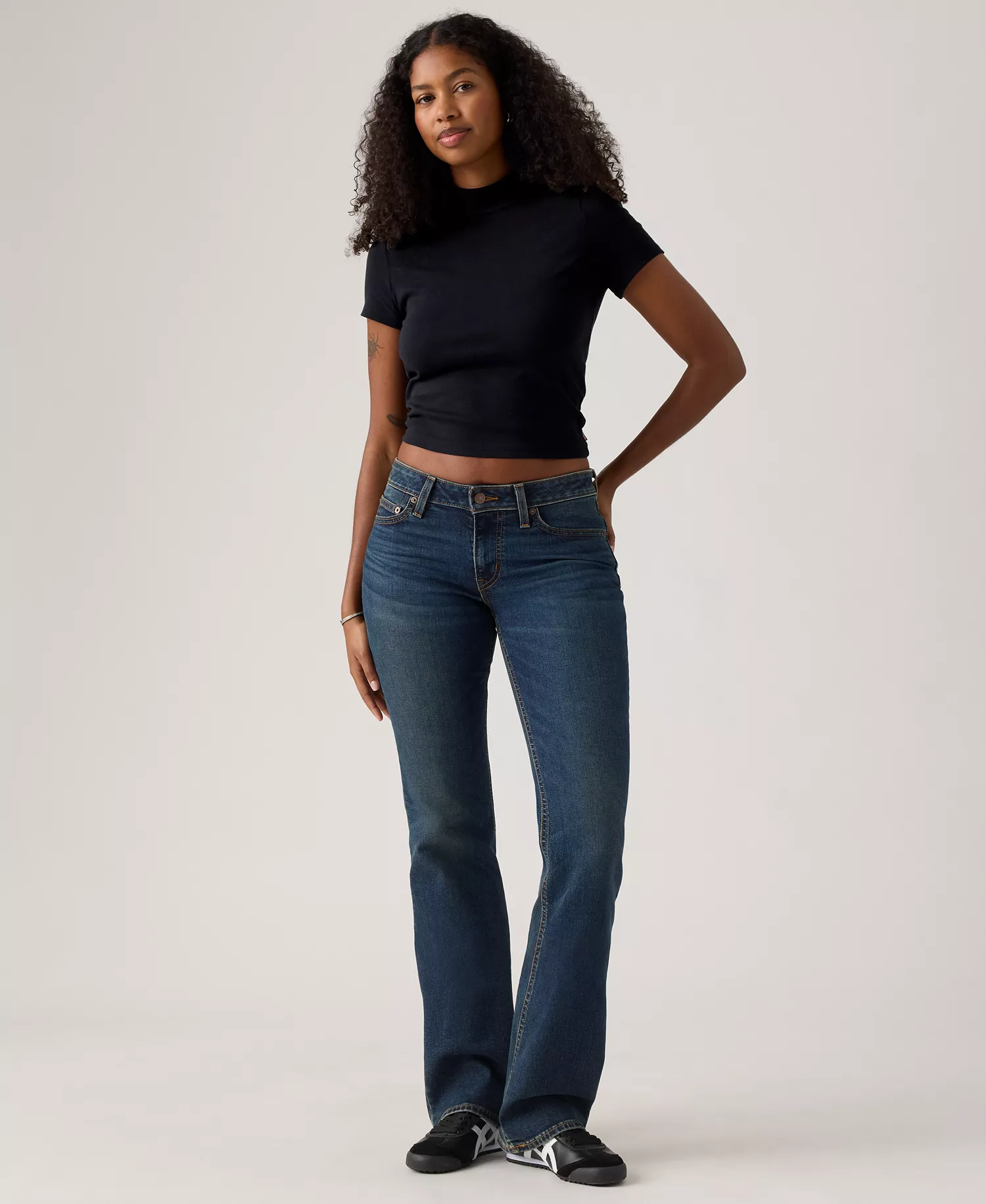 mni-e9a4d06c41c86943411ec14f6f4a6071 Women's Superlow Low-Rise Bootcut Jeans — изображение 4