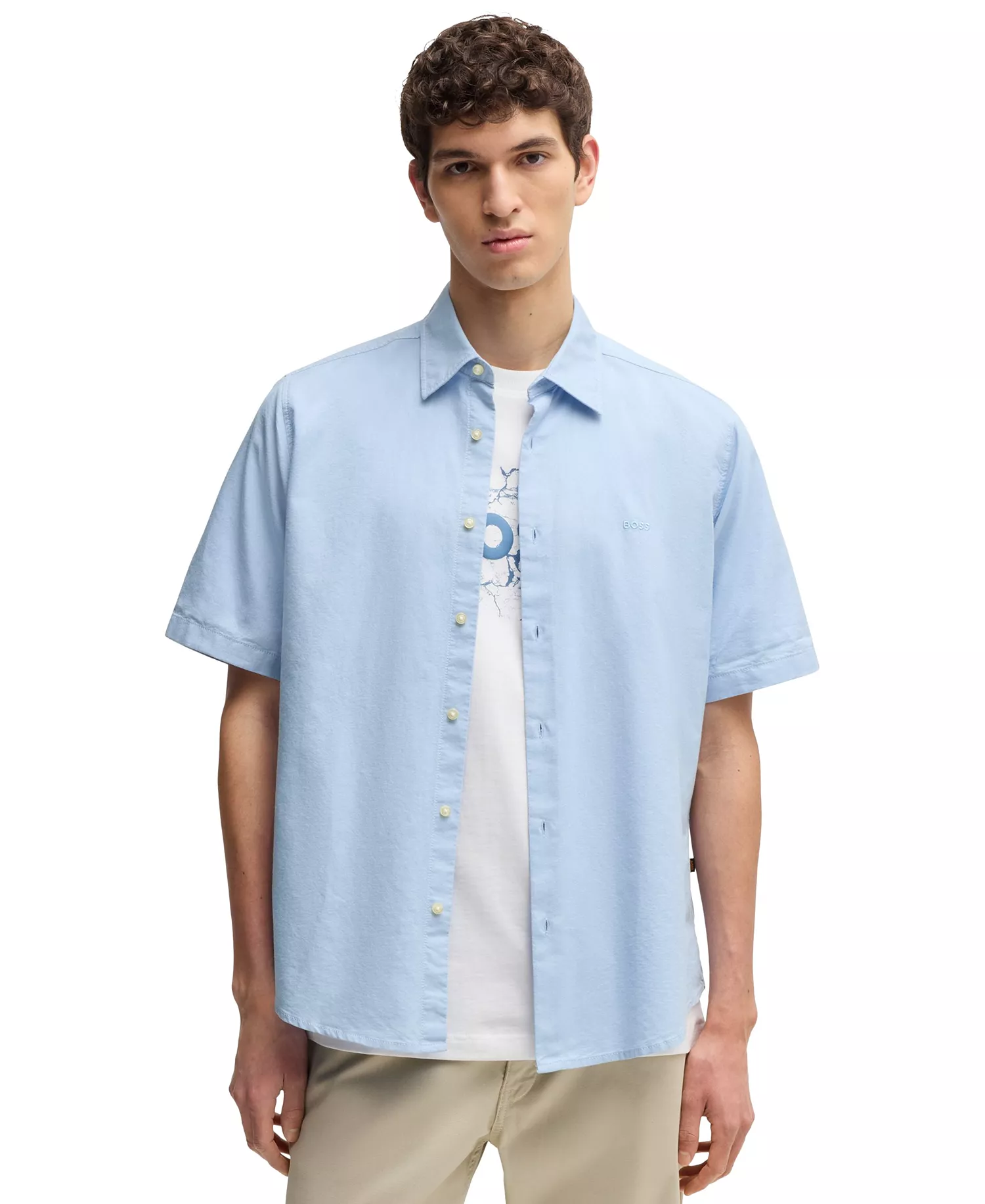 mni-e9dba803afb1782a4cd496dd6a06af8a Men's Oxford Cotton Regular-Fit Shirt