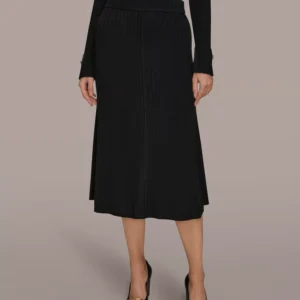 Women's Rib Knit Sweater Skirt