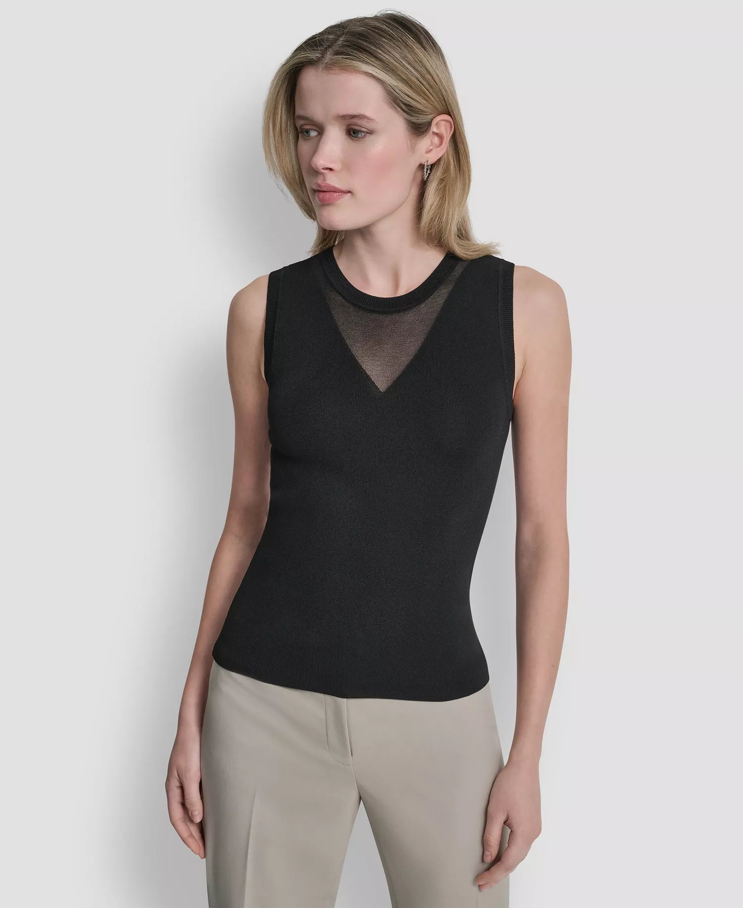 mni-ea65e916032f45ca3f2f9caf5947f160 Women's Sleeveless Crewneck Sweater Top