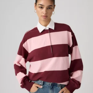 Women's Rugby Long-Sleeve Collared Top
